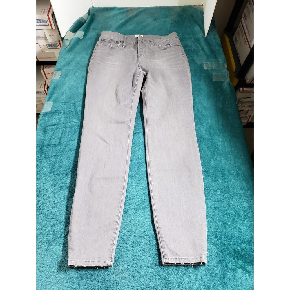 J.Crew Jeans Size 30 Womens Gray Denim Pants Stretch Lookout High Rise Skinny